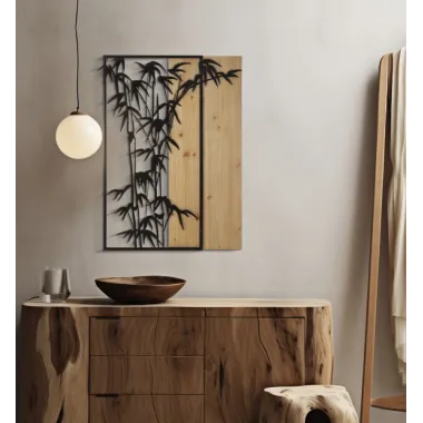 Panel ścienny z bambusa 58x2x80 cm